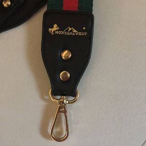 Montana West Green and Red Strap with Gold Accents NWOT